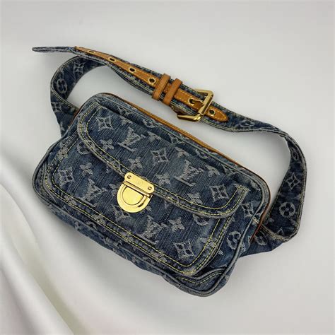 vintage lv bag denim|lv denim bum bag.